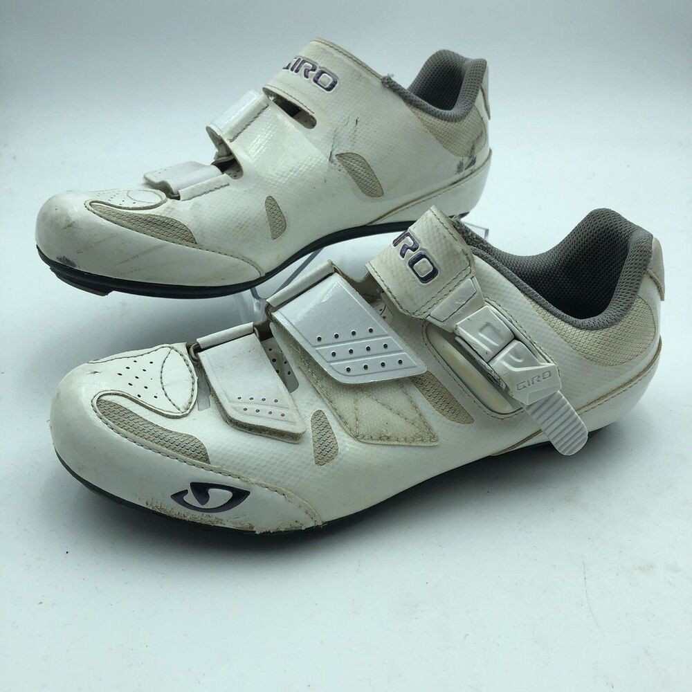Giro Solara Womens 7.5 White Cycling Shoes EUC